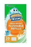 Scrubbing Bubbles Flushable Toilet Wand Refills, Fresh Brush Cleaner. Fixed Price $12.99.