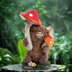 Highland Figurines For Decor,garden Cows Outdoor Statues,hi. Fixed Price $34.58.