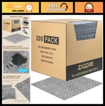 Heavy Duty Oil Absorbent Pads 16"X18" - 200 Pack Universal Spill Control Mat, Di. Fixed Price $197.99.