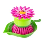 Flower Palm Scrub With Holder Perfect Kitchen Brushes For Dishes Si. Fixed Price $20.72.
