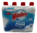 Windex Foam Glass Cleaner Fast Shine Streak-free Rainshower Scent 19 Oz, 4-PACK. Fixed Price $19.79.