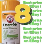 8 Arm & Hammer Essentials Fresh Natural Deodorant Rosemary Lavender Lot Free S/h. Fixed Price $42.00.
