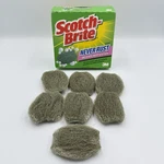 7 Scotch Brite Never Rust Delicate Duty Pads Discontinued 3M (damaged Open Box). Fixed Price $29.99.