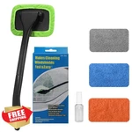 Sosickwithit Car Windshield Cleaner Tool, Extendable Handle, 4 Microfiber Pads. Fixed Price $20.00.