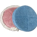 Lot Of 4 Replacement Cleaning Pads 8IN Pink/blue Floors Cleaners. Fixed Price $24.99.