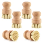 6 Packs Bamboo Brushes Kitchen Wooden Scrubber Dishwash.... Fixed Price $21.59.