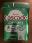 Cascade Complete Dishwasher Detergent With Dawn 93 Actionpacs. Fixed Price $29.95.