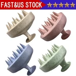 Silicone Head Scrubber Brush Hair Scalp Massager Soft Bristle Shampoo Comb Wash. Fixed Price $5.13.