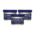 Silver Polish Cream 8OZ 3 Pk Wrights Tarnish Remover Metal Cleaner Shine Protect. Fixed Price $35.11.