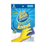 Soft Scrub Latex Cleaning Gloves Yellow Small. Fixed Price $6.95.