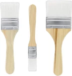 3 Pack Of Variety Size Synthetic Bristle Paint, Chip And Utility Brushes. Fixed Price $19.99.