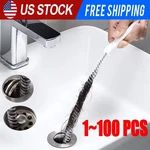 Pipe Dredging Brush Bathroom Hair Sewer Sink Cleaning Drain Cleaner Flexib. Fixed Price $48.56.