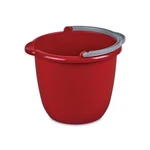Sterilite Large 10-QT Easy Pour Spout Pail W/ Comfy Grip Handle, Red (12 Pack). Fixed Price $36.99.