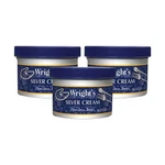 Silver Polish Cream 8OZ 3 Pk Wrights Tarnish Remover Metal Cleaner Shine Protect. Fixed Price $35.16.