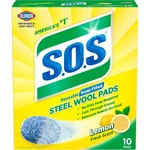 S.o.s Steel Wool Cleaning Pads Lemon Fresh 10 Count (select Pack). Fixed Price $8.99.