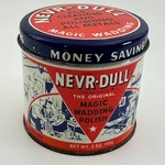 Nevr-dull Magic Wadding Polish Tin Vintage George Basch 5 Oz Can Usa. Fixed Price $22.99.