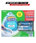 Scrubbing Bubbles Toilet Gel Stamp, Rainshower 2 Dispensers + 30 Stamps. Fixed Price $25.45.