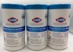 Clorox Healthcare Bleach Germicidal Disinfecting Wipes Unscented, 3/LOT. Fixed Price $34.99.