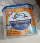 Arm & Hammer Moisture Absorber Odor Eliminator 14 Oz Tub X 3 Baking Soda Clean. Fixed Price $25.00.