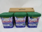 3 Packs Cascade Platinum Plus Actionpacs Dishwasher Detergent, Fresh SCENT,47. Fixed Price $49.95.