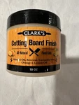 Clarks Cutting Finish,orange/lemon Beeswax For Boards ,10OZ. Fixed Price $20.00.