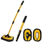 Yeewayveh Car Wash Brush With Long Handle, Microfiber 2 Pieces, Yellow. Fixed Price $44.08.
