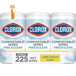 Clorox Free & Clear Cleaning Wipes, Light Lemon 75 Count (pack Of 3), White. Fixed Price $29.99.