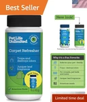 Powerful 16 Oz Odor Eliminator Carpet Powder Plant-based & Dye-free. Fixed Price $9.99.