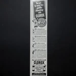 Clorox Bleach Stain Remover Deodorizer Disinfectant Cleaner 1952 Vtg Print Ad. Fixed Price $8.95.