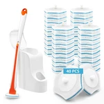 Disposable Toilet Bowl Cleaner Wand With 40 Refills, Wall Mounted Lon.... Fixed Price $30.65.