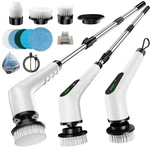 Homlab Electric Spin Scrubber, Cordless Cleaning Brush With 8 White. Fixed Price $57.92.
