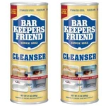 Bar Keepers Friend 21 Oz All Purpose Cleaner Stainless Steel Polisher Pk. Fixed Price $18.98.