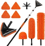 26FT Reach Cleaner Kit, Dusters For Cleaning With Extension Pole, Baseboa. Fixed Price $79.01.