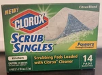 Clorox Singles Kitchen Scrubbing Pads Citrus Blend Scent!. Fixed Price $35.00.