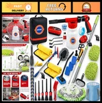 56PCS Car Wash Cleaning Kit - Foam Gun, Long Handle Brush, Detailing Tools & Whe. Fixed Price $80.09.