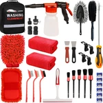 Car Wash Kit Cleaning With Foam Gun Microfiber Sponge A.... Fixed Price $31.79.