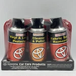 Toyota Care Products Kit - Vinyl, Leather, Cleaner, Polish, Fabric Spot. Fixed Price $34.95.