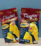 2 Pairs Playtex Handsaver Gloves Flexstrong Formula Yellow Medium New Sealed. Fixed Price $12.00.