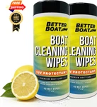 Boat Cleaning Wipes With Uv Protectant 80CT Pack, 40 Count (pack Of 2). Fixed Price $50.98.
