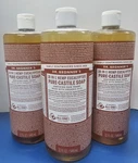 X Dr. Bronner's Magic Soaps Hemp Eucalyptus 18IN1 Pure-castile 32OZ. Fixed Price $50.00.