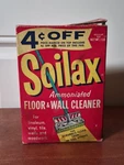 Vtg Soilax Floor And Wall Cleaner Empty 1 Lb Box - Collectors Film Prop. Fixed Price $17.99.
