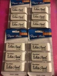 Lot 4 Paper Mate White Pearl Eraser Rectangular Latex-free Polymer 3 Pack Art. Fixed Price $24.99.