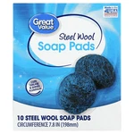 Great Value Steel Wool Soap Pads, 10 Count. Fixed Price $7.99.