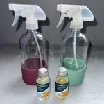 Grove Collaborative Lot Glass Spray Bottle Purple Teal Concentrate Cleaner. Fixed Price $20.00.