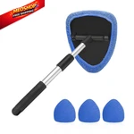 Windshield Cleaning Tool, Car Window Cleaner With Extendable Long Handle Blue. Fixed Price $15.32.