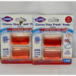 Clorox Stay Pod Refills 2-PACK(2) Tropic Breeze Toilet Seat Air Freshener. Fixed Price $12.99.