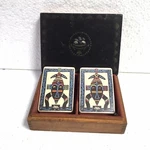 Sealed Playing Cards Busch Gardens Tampa Florida Vintage Two Decks With Wood Box. Fixed Price $9.00.