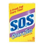 Clean 'n Toss Scouring Pad (15 Count) 91011 Pack Of 6 S.o.s.. Fixed Price $42.29.