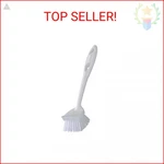 Quickie Dish Brush, Long Handle, White, Scrub For Cleaning, Pots/pans. Fixed Price $10.62.