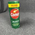 Comet With Bleach Cleanser Powder 21 Oz 50% More Cleaning Power Can Scratch Free. Fixed Price $11.99.